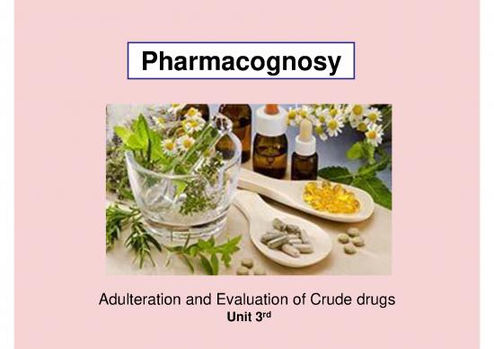 picture_Adulteration And Evaluation Of Crude Drugs