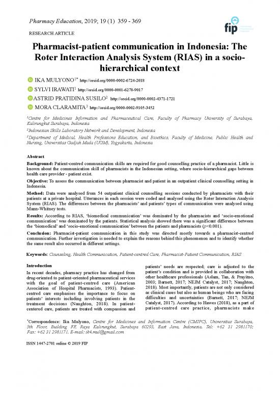 picture_Astrid Pratidina Susilo Pharmacist Patient Communication In Indonesia