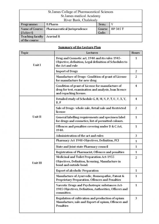 picture1_Study Schedule Pdf 154286 | Bp 505t Pharmaceutical Jurisprudence