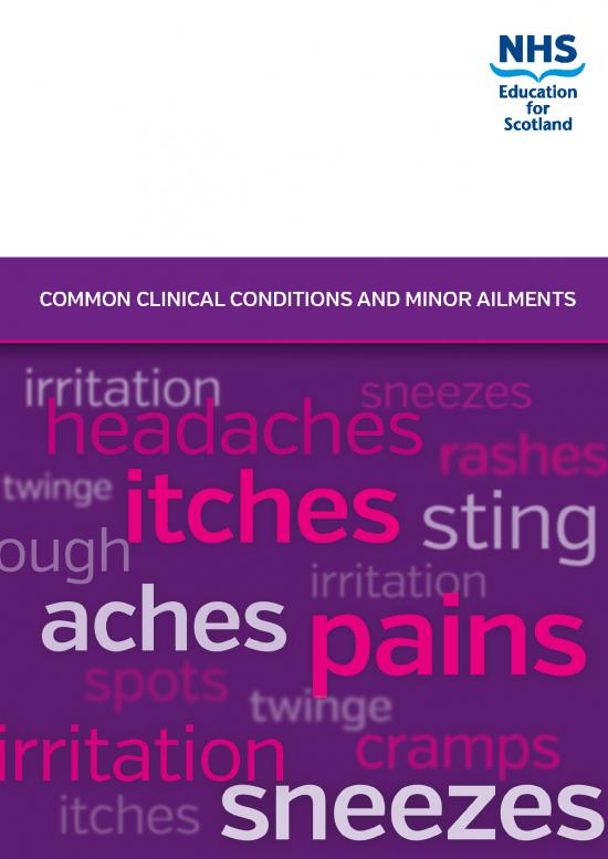 picture_Common Clinical Conditions And Minor Ailments
