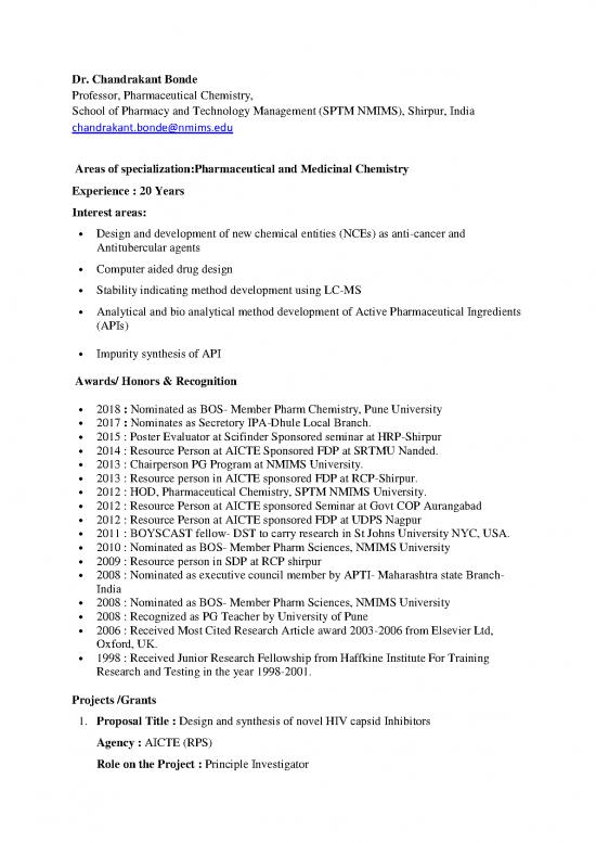 picture_Dr Chandrakant Bonde