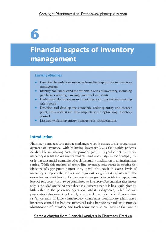 picture Inventory Management Pdf 155079 | Financial Analysis In Pharmacy Practice Sample
