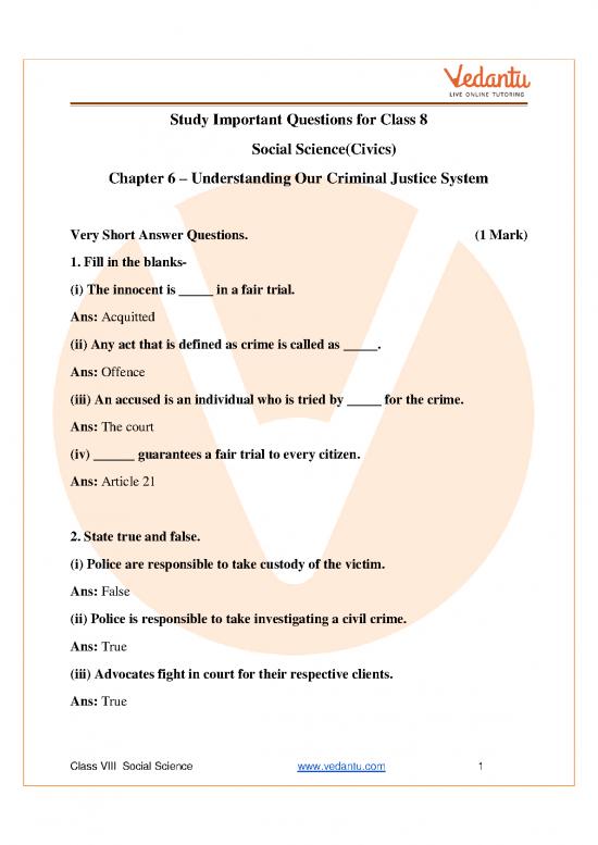 picture1_Social Justice Theory Pdf 153373 | Important Questions Class 8 Social Science Social And Political Life Chapter 6