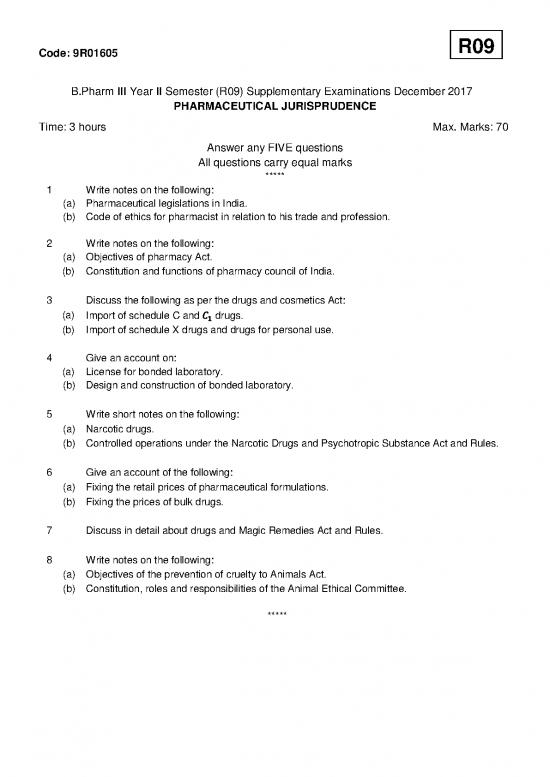 picture1_Pharmaceutical Jurisprudence Short Notes Pdf 154346 | Jntua B Pharm R09 Iii Year Ii Semester 3 2 December 2017 9r01605 Pharmaceutical Jurisprudence
