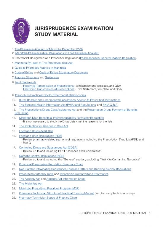 picture Pharmacy Pdf 153421 | Jurisprudence Exam Material