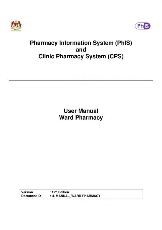 picture_Manual Ward Pharmacy 12th E