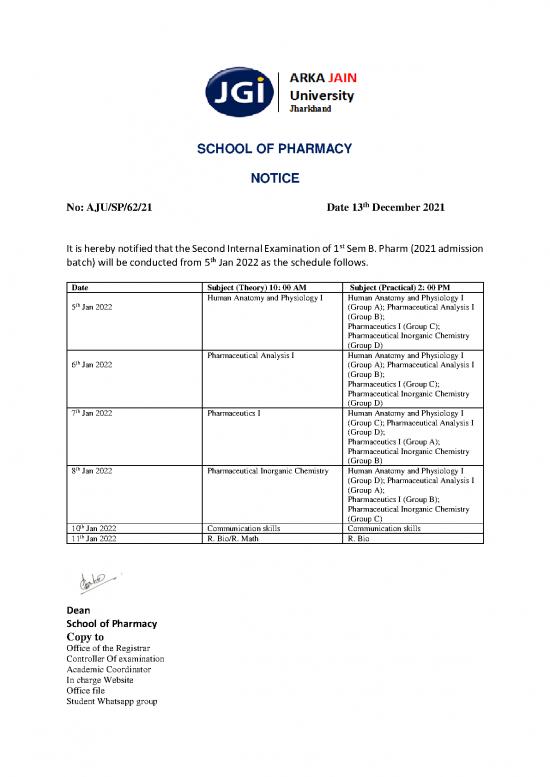 picture1_Pharmaceutical Chemistry Pdf 153405 | Notice  Pharm 1st Sem 2nd Int 2021