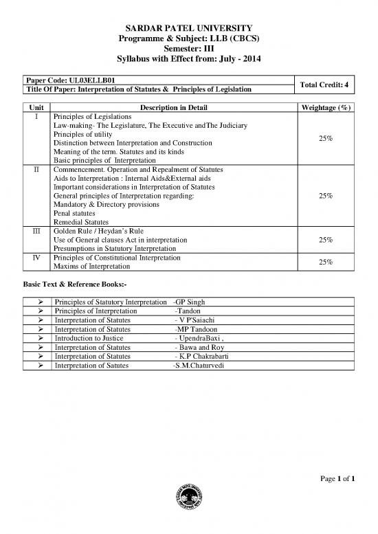 picture1_Justice Pdf 153312 | Ul03ellb01   Interpretation Of  Statutes & Principles Of Legislation