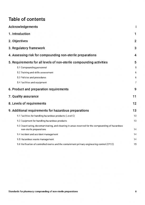 Standard Pharmacy Non Sterile Compounding