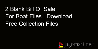 picture 2 Blank Bill Of Sale For Boat Files | Download Free Collection Files