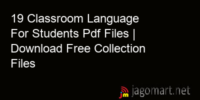 picture 19 Classroom Language For Students Pdf Files | Download Free Collection Files