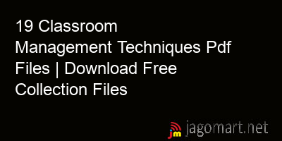 picture 19 Classroom Management Techniques Pdf Files | Download Free Collection Files