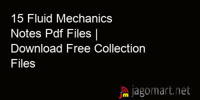 picture 15 Fluid Mechanics Notes Pdf Files | Download Free Collection Files