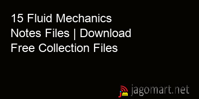 picture 15 Fluid Mechanics Notes Files | Download Free Collection Files