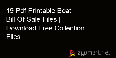 picture 19 Pdf Printable Boat Bill Of Sale Files | Download Free Collection Files