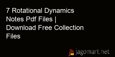 picture 7 Rotational Dynamics Notes Pdf Files | Download Free Collection Files