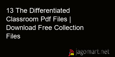 picture 13 The Differentiated Classroom Pdf Files | Download Free Collection Files