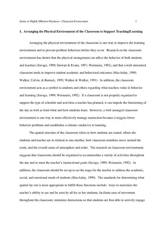 picture Classroom Pdf 156606 | 1 Classroom Environments