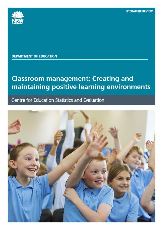 picture_Classroom Management Pdf 156013 | 2020 Classroom Management Literature Review