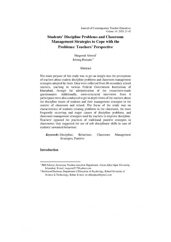 picture Classroom Management Pdf 156418 | 2 Maqsood Ahmed 1