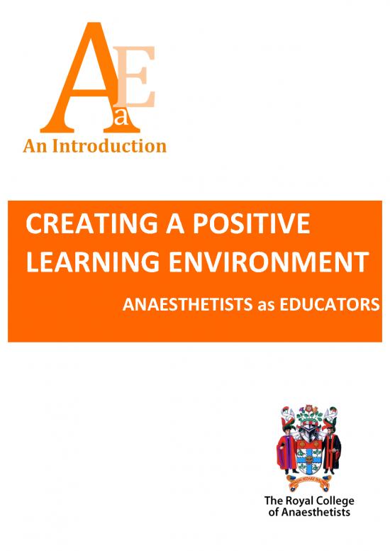 picture Learning Environment Pdf 156484 | Aae Intro Article1 0   Creating A Positive Learning Environment