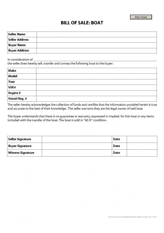 picture Bill Of Sale For Boat 157139 | Boat Bill Of Sale Form