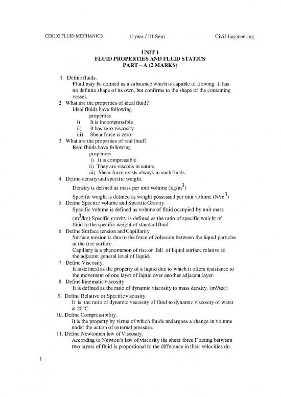 picture Fluid Mechanics Pdf 158121 | Ce8302 Fluid Mechanics