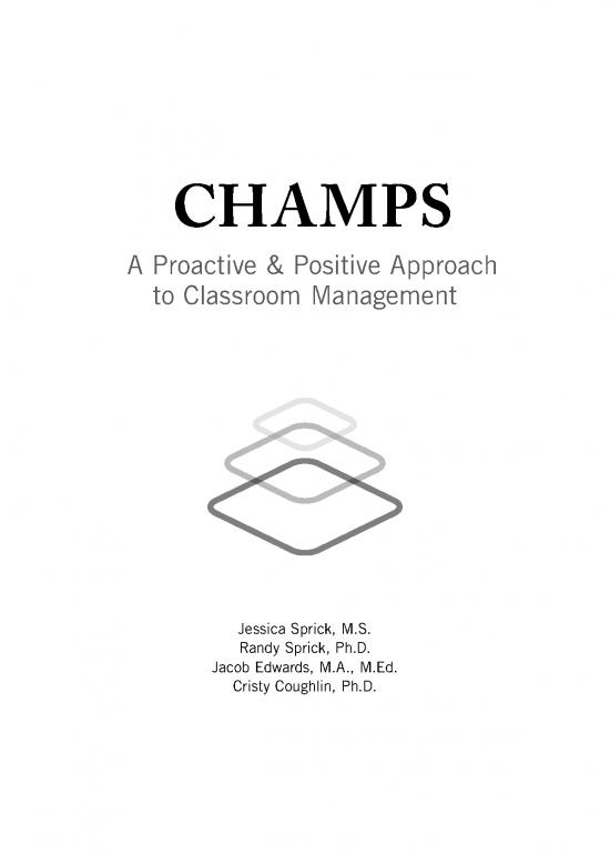 picture1_Classroom Management Pdf 156855 | Champs 3rd Ed Look Inside