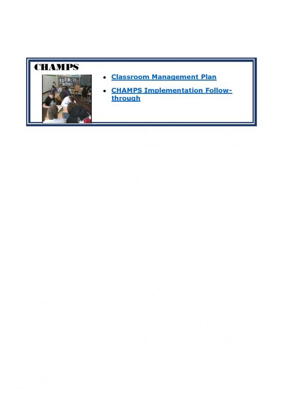 picture Champs Classroom Management Pdf 156903 | Champs Classroom Management Plan Forms 3 6 15