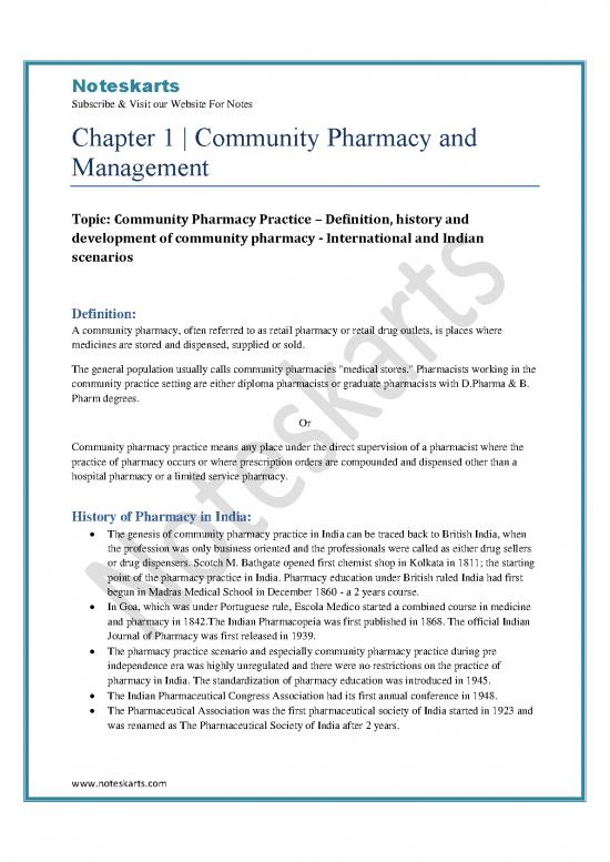 picture_Stores Management Pdf 156147 | Chapter 1 Community Pharmacy Practice – Definition History And Development Of Community Pharmacy International And Indian Notes Pdf Noteskarts