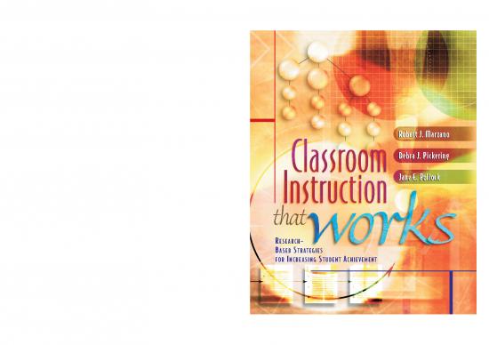 picture1_Classroom Instruction That Works Pdf