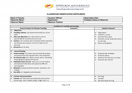 picture Classroom Pdf 156745 | Classroom Observation Instrument