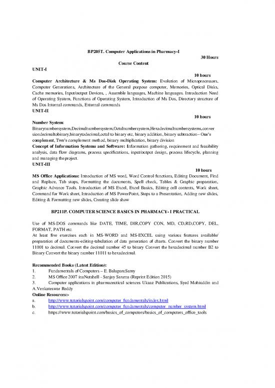 picture Requirement Analysis Example Project Pdf 155925 | Computer Applications In Pharmacy I