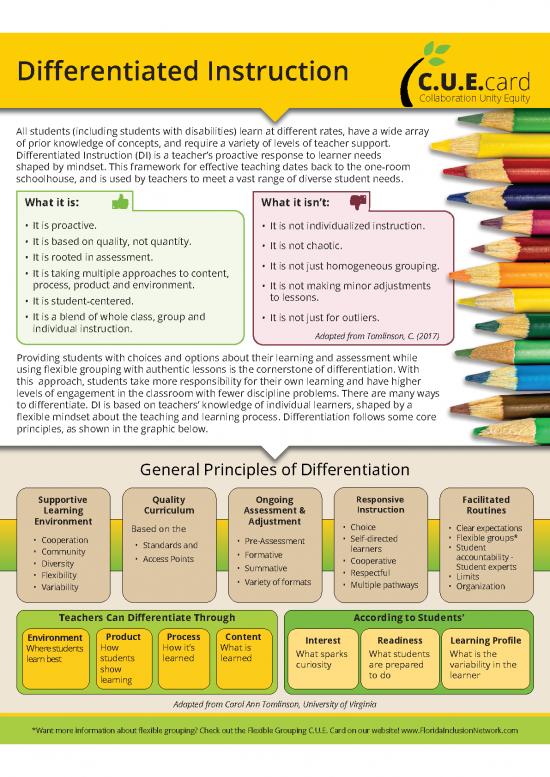 picture Differentiated Instruction Pdf 156683 | Cuecard Di