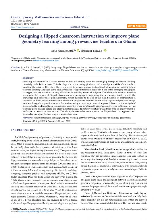 picture_Geometry Pdf 157674 | Designing A Flipped Classroom Instruction To Improve Plane Geometry Learning Among Pre Service 12674