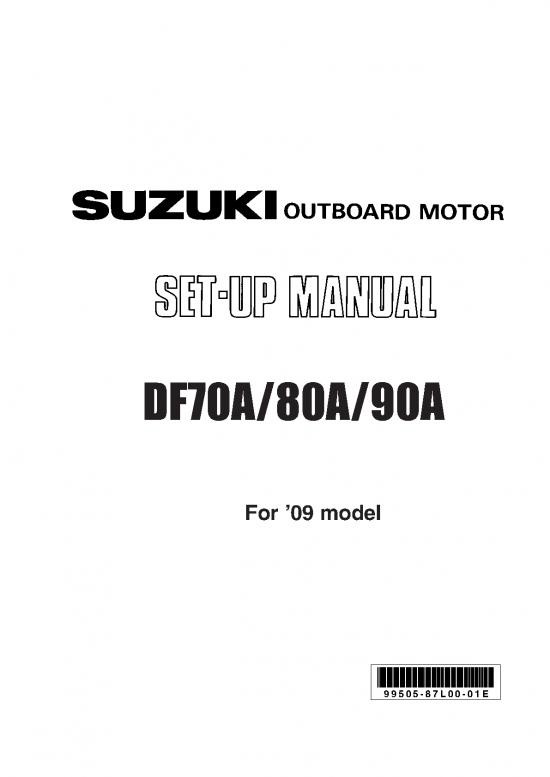 picture_Suzuki Outboard Service Manual Pdf 157229 | Df70a 80a 90a 9950587l1001e Set Up Manual