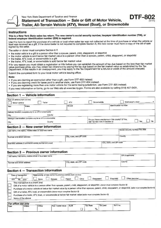 picture Bill Of Sale For Boat 157173 | Dtf 802