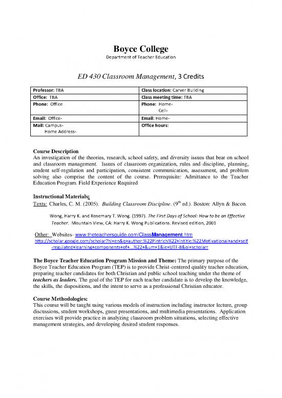 picture1_Harry Wong Classroom Management Pdf 157658 | Ed 430 Classroom Management2