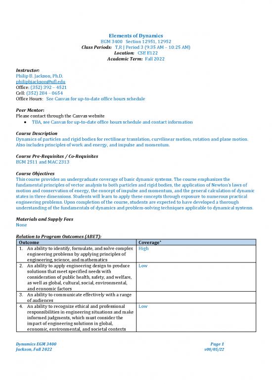 picture1_Dynamics Pdf 158044 | Egm 3400 F22 Dynamics Syllabus