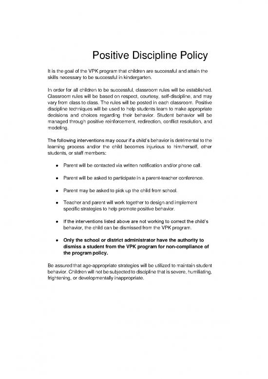 picture Classroom Pdf 155982 | English Discipline Policy