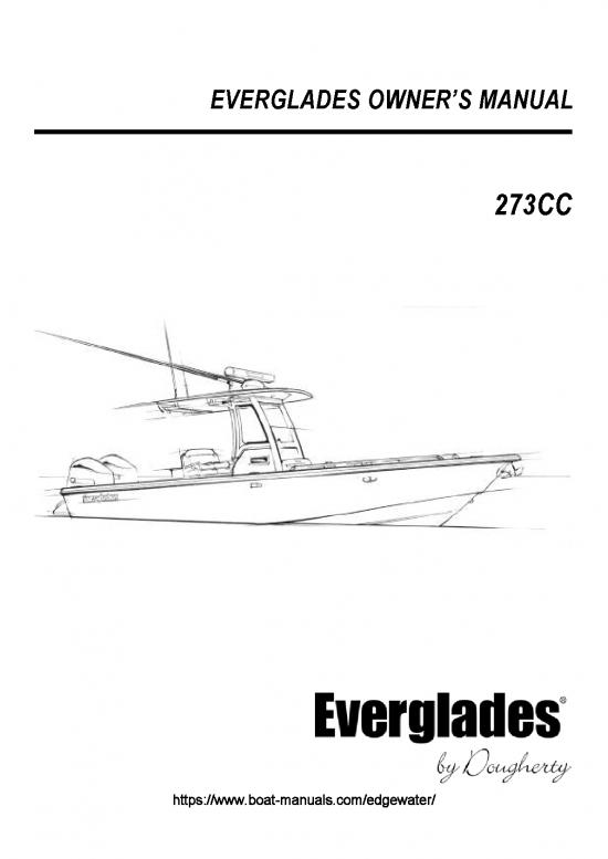 picture1_Everglades Boat 273cc Owner's Manual