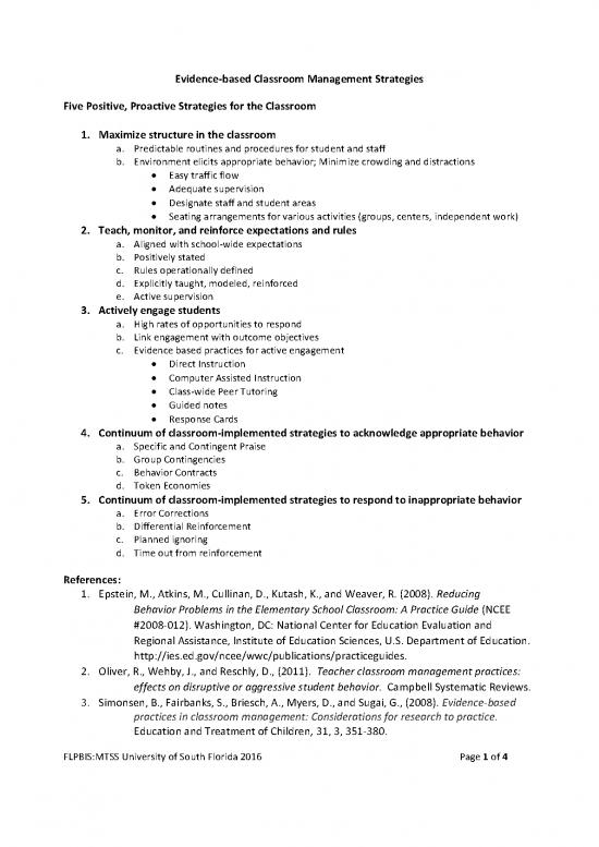 picture Classroom Management Pdf 156051 | Evidence Based Classroom Practices