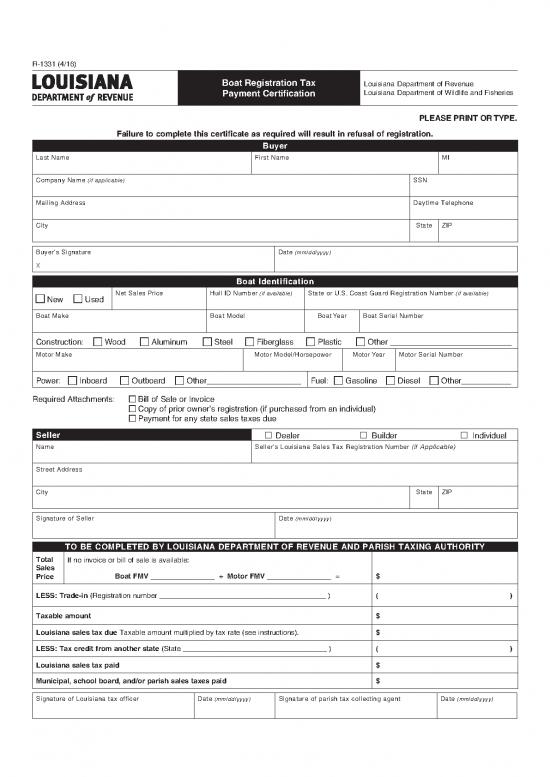picture1_Bill Of Sale For Boat 157091 | Form R 1331 Rev 4 16