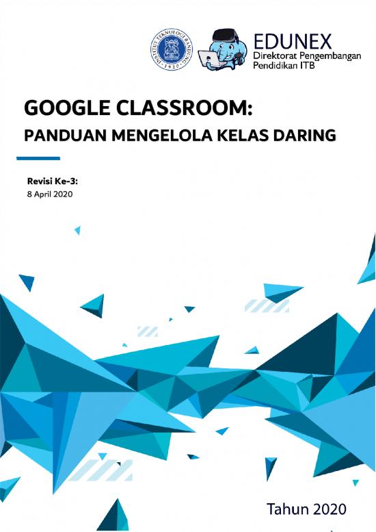 picture Classroom Management Pdf 156009 | Google Classroom Panduan Mengelola Kelas Daring Menggunakan Google Classroom V02