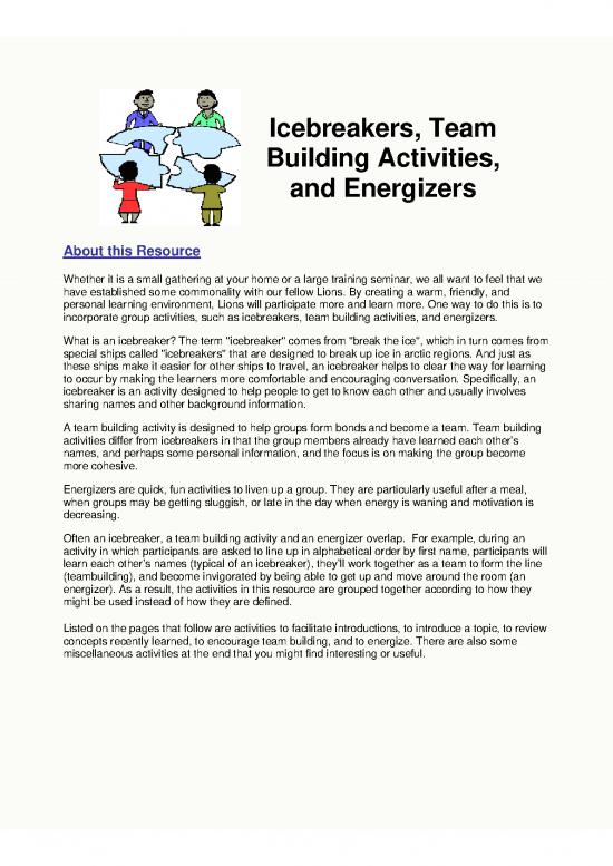 picture_Icebreakers Teambuilding Activities Energizers