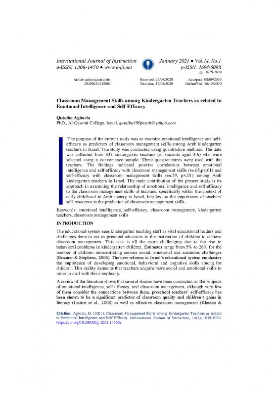 picture1_Classroom Management Pdf 156667 | Iji 2021 1 60