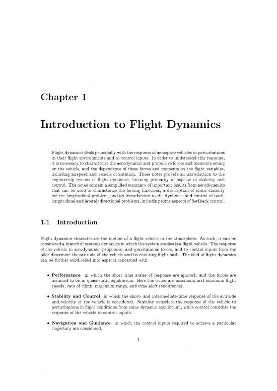 picture Flight Dynamics Pdf 158330 | Introduction