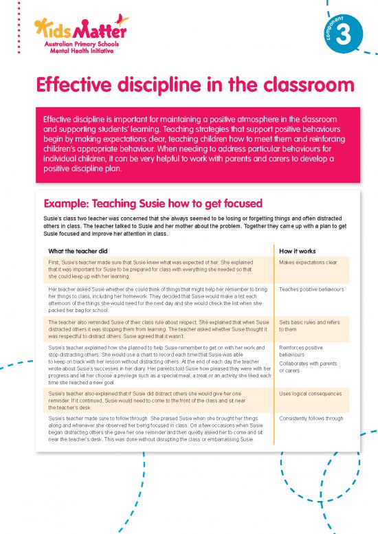picture1_Positive Behaviour For Learning Pdf 156446 | Kmp C3 Ed Effectivedisciplineintheclassroom