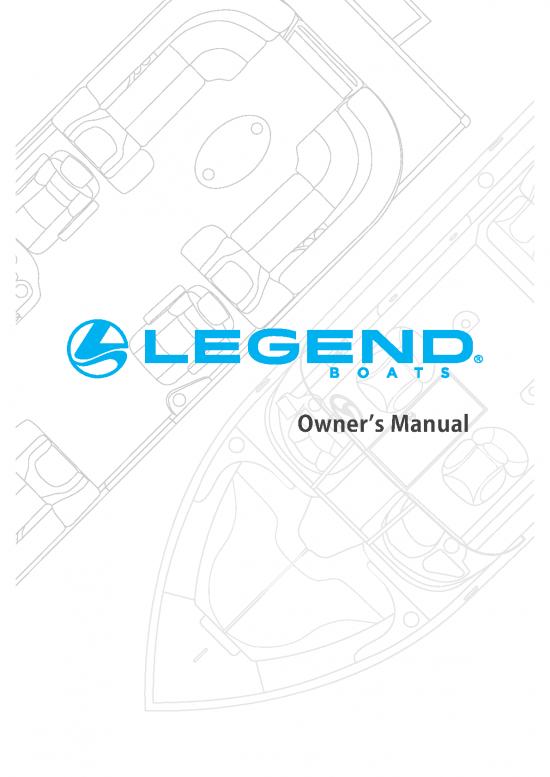 picture Boat Pdf 157148 | Legendboats 2020 Owners Manual Eng