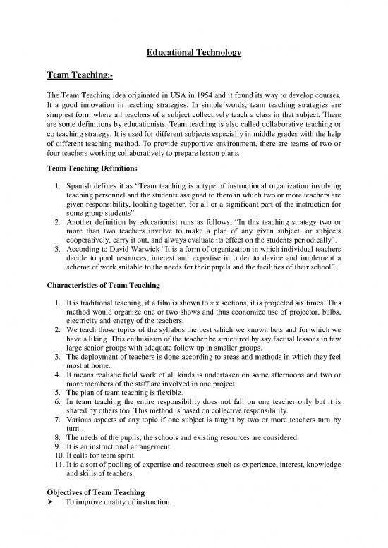picture1_Team Teaching Pdf 156638 | Ma S Iv Et